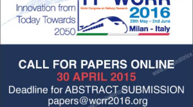 WCRR 2016: oltre 900 abstract pervenuti