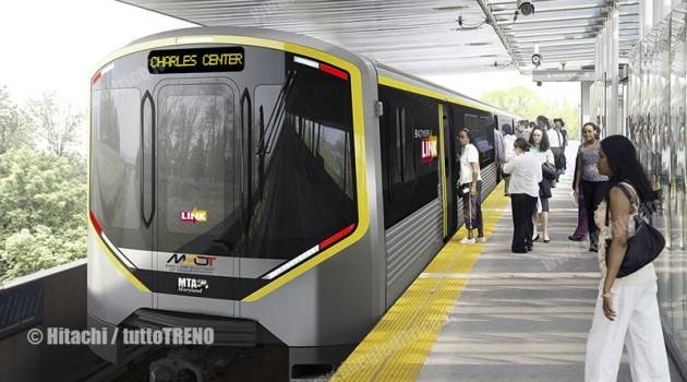 Metro Baltimora: contratto a Hitachi Ansaldo Baltimore Rail Partners