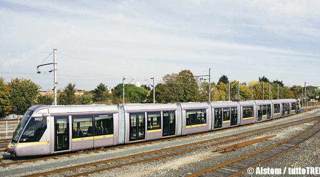 Dublino, consegnati i primi tram Citadis a 9 casse