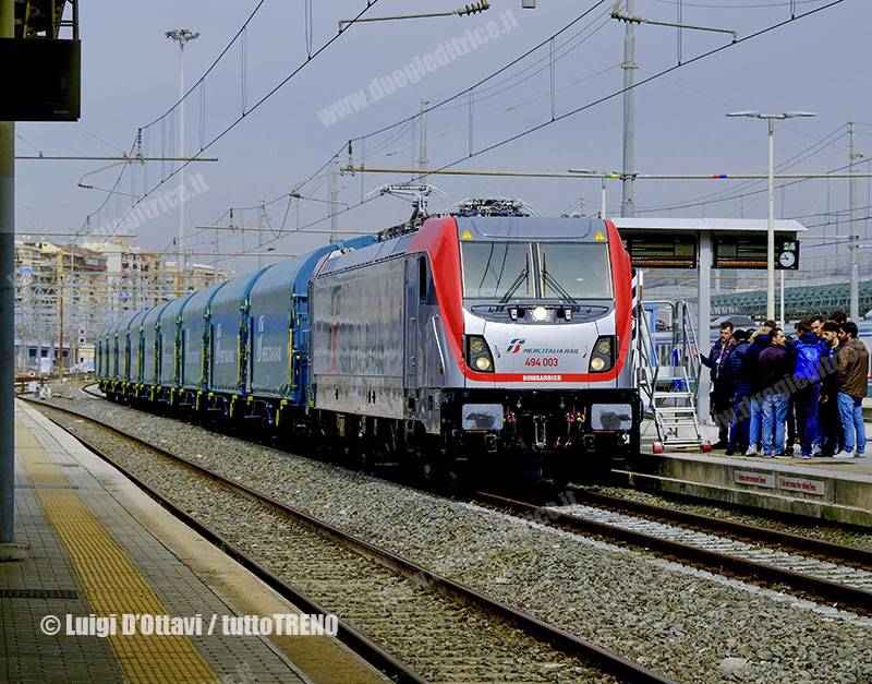 MIR: presentata a Roma Tiburtina la nuova E 494