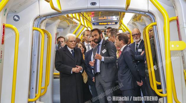 Hitachi: Mattarella visita la metro di Copenhagen