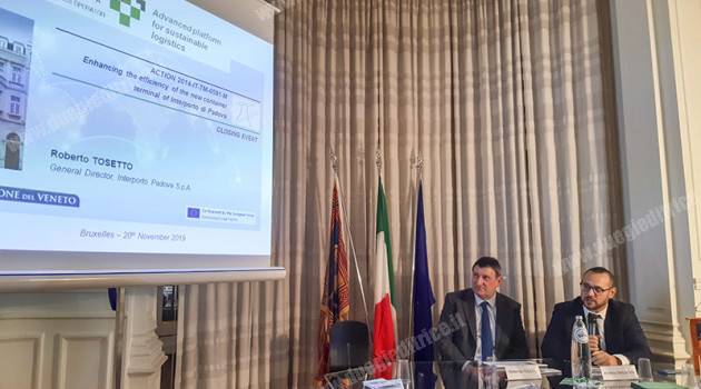 Interporto Padova: concluso il progetto gru a portale finanziato dalla UE