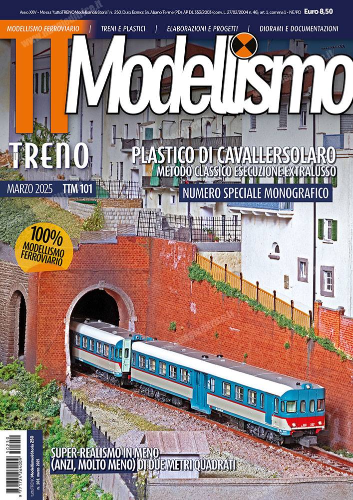 tuttoTRENO Modellismo n° 101 – marzo 2025, a breve nel tuo punto vendita