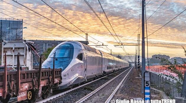 Il TGV-M di SNCF in Italia per le prove a Bologna San Donato