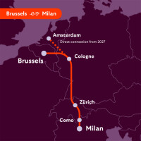 Treno notte Bruxelles–Milano dal 9 settembre 2026