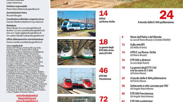 tuttoTRENO n° 418 – luglio-agosto 2026, a breve in edicola, nel tuo punto vendita e su duegistore.it