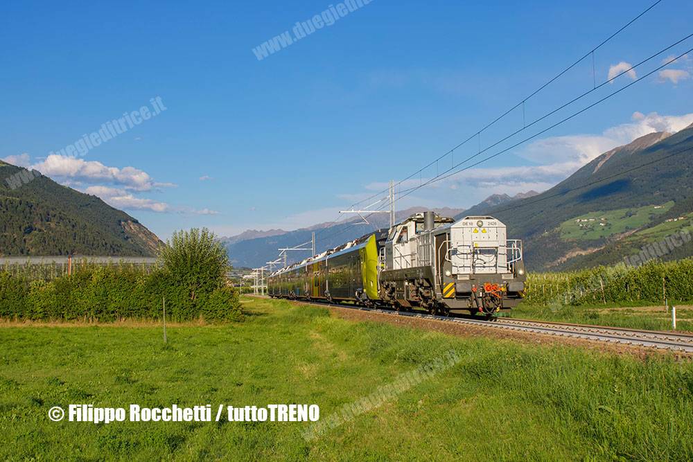 SAD-D318_010__DE18_2426+ETR160_007-invio_Merano_Malles-linea_Merano_Malles-Spondigna-2026-07-18-RocchettiFilippo-IMG_1681_blog_tuttotreno_it