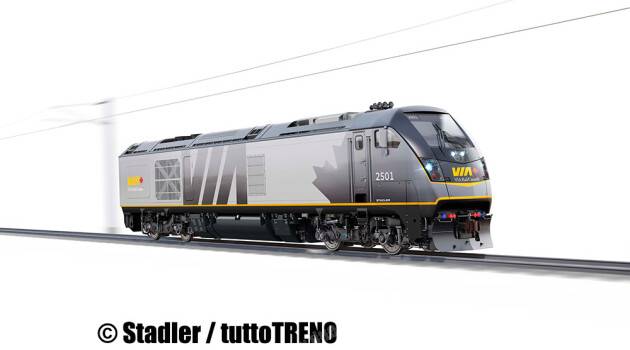 Stadler si aggiudica il primo contratto per locomotive bimodali in Canada